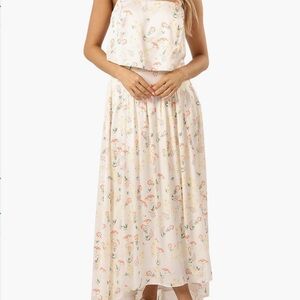 Petal & Pup Lulu Floral Print Two-Piece High-Low Dress